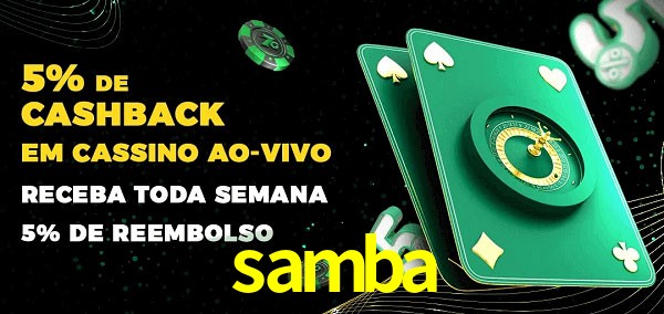 Promoções do cassino ao Vivo samba